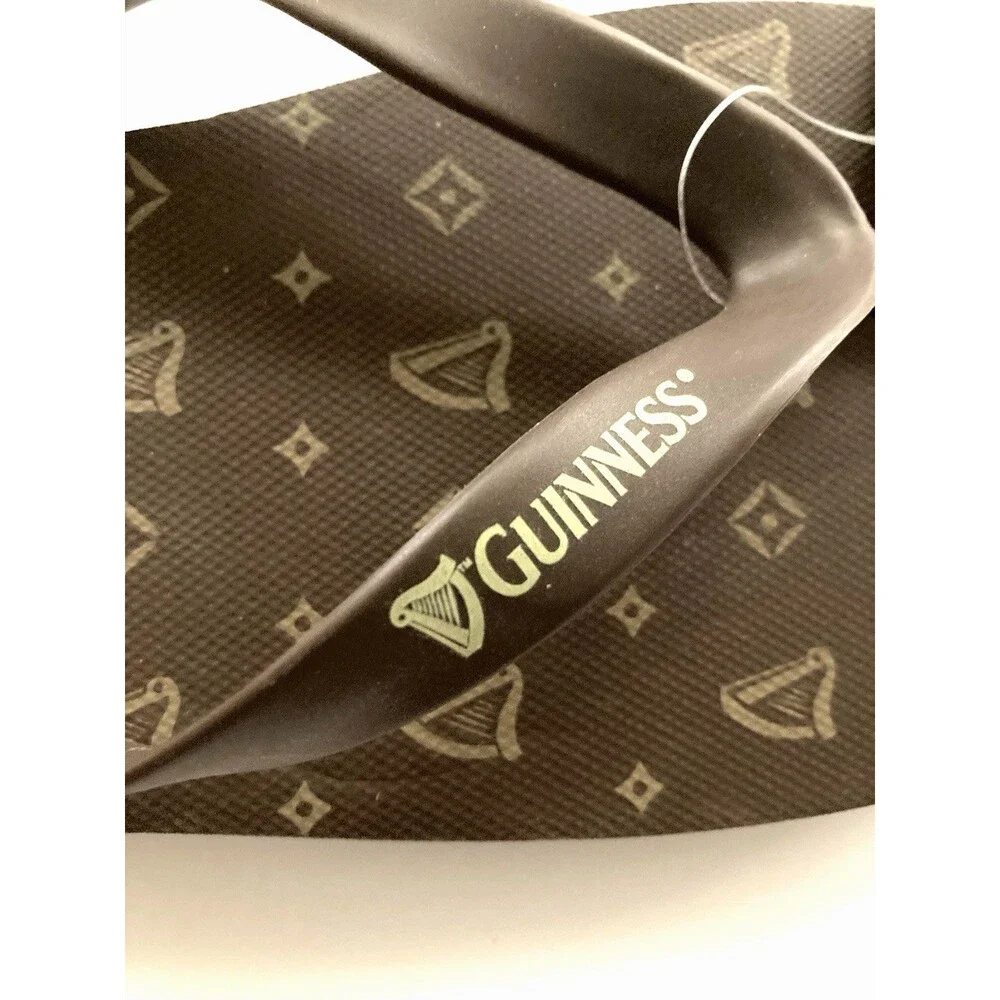 New Guinness Beer Flip Flop Sandals Mens Size  11 Brown